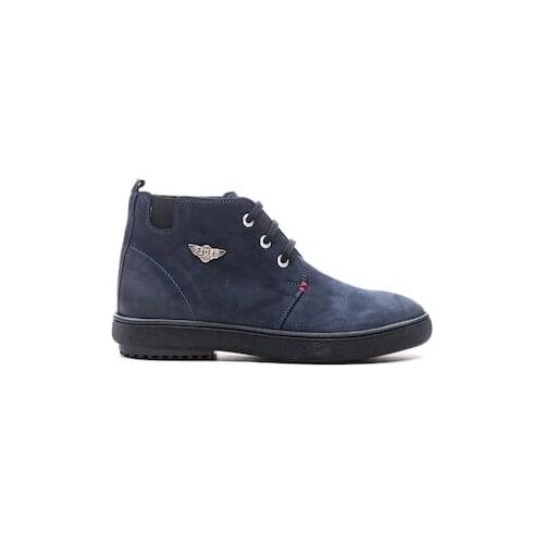 BULLDOZER 15892 NAVY BLUE NUBUCK MEN BOOTS