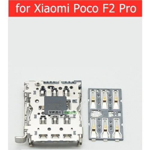 For Xiaomi Poco F2 Pro SIM Card Reader Card Slot Tray Holder Connector Socket Repair Spare Parts