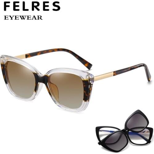 FELRES Womens Cat Eye Sunglasses