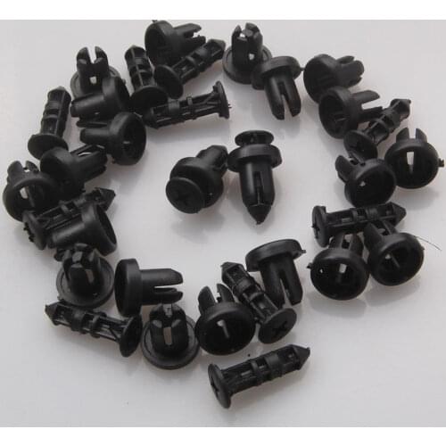 BBQ@FUKA 20X Nylon Push Type Car Bumper Cover Clip Retainer 90467-09145 Fit For Toyota Car Clips Accessary