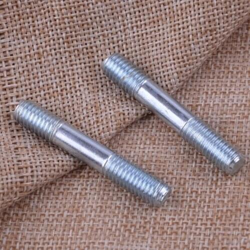 LETAOSK 2Pcs Muffler Bolt Exhaust Studs Kit Silver Steel Fit for Honda GX240 GX270 GX340 GX390 Engines 90047-ZE2-000