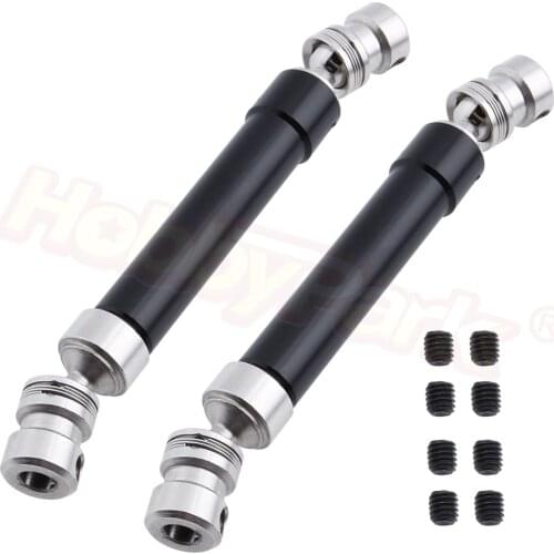 2pcs 100-140mm Metal Drive Shaft for 1/10 RC Crawler Axial SCX10 Option Parts Upgrade Replacement