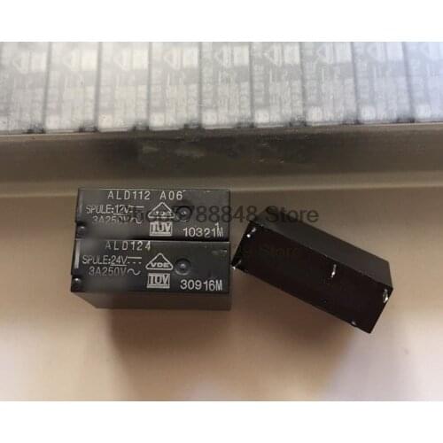 New 10Pcs/Lot ALD112 12VDC ALD124 24VDC ALD112W ALD124W Relay PIN4