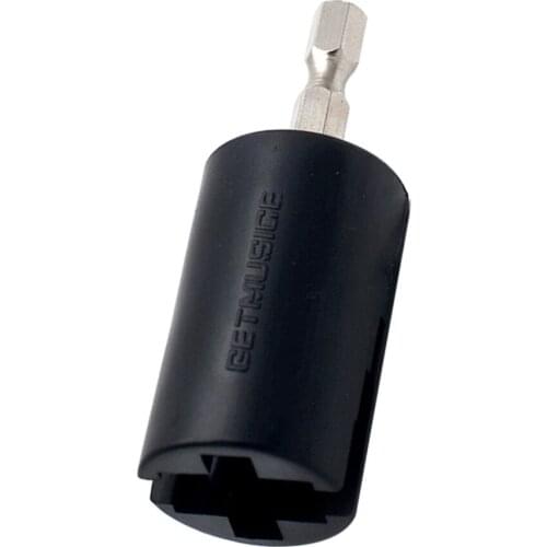 Tooyful Portable String Peg Puller Removal Head Electric Drill for Guitar Bass Banjo Repair Tool