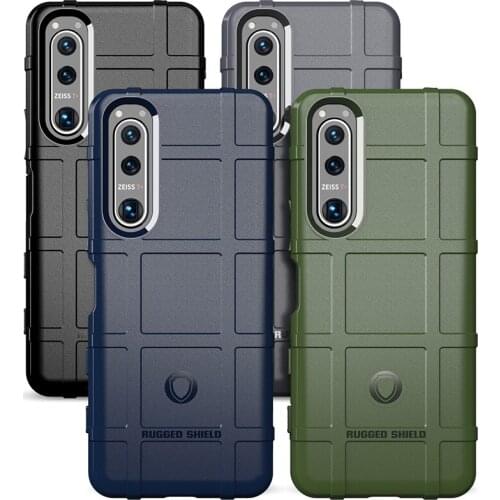 For Sony Xperia 5 III Case Cover Rugged Armor Shockproof Cover High Quality Soft Silicon Button For Sony Xperia 5 III