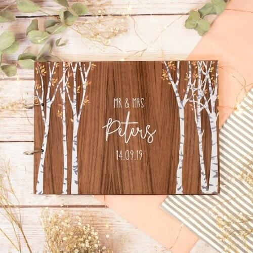 Wedding guest book, guest book personalised guest book wedding book wedding guestbook wooden guest book guestbook rustic wedding