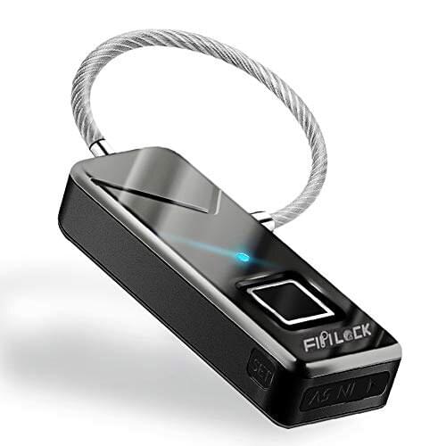 Smart Fingerprint Lock Mini Portable Biometric Security No Password Waterproof Anti-Theft Padlock Luggage, Cupboard,Drawer,Door