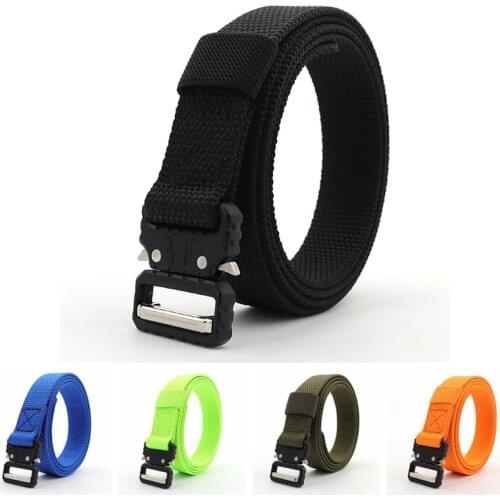1 Inch Ladies Belts For Jeans Women Belt Tactical Belt Buckle Army Military Quick Release Buckles Outdoor Training Canvas Strap