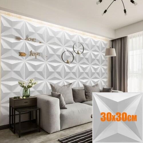 30x30cm 3D Three-dimensional Wall Sticker Decorative Living Room Wallpaper Mural Waterproof 3D Wall Panel Bathroom Kitchen