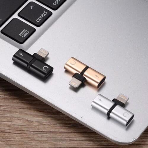 VNSTRIP 2 in 1 Adaptor from lighting to Jack Earphone AUX Audio and charging Adaptor for iPhone7 8 Plus X