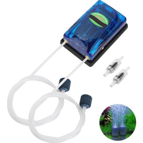 Fish Tank Small Aeration Pump Aquarium Transparent Oxygen Pump Risheng RS-518A RS-628A for Small Ponds Wild Fishing 220-240V EU