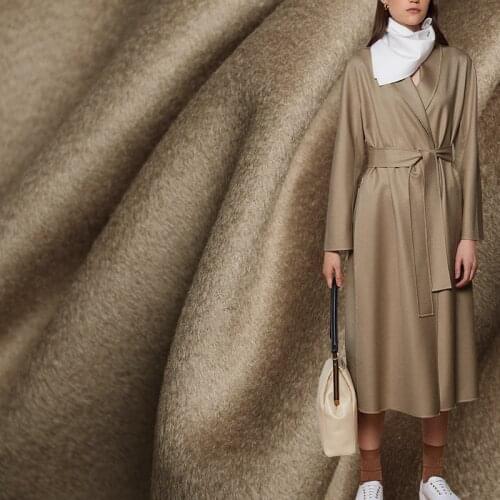 White Waxberry Camel Overcoating Cashmere Wool Garment Materials Women Suits Pants Overcoat DIY Cloth Fabrics Freeshipping