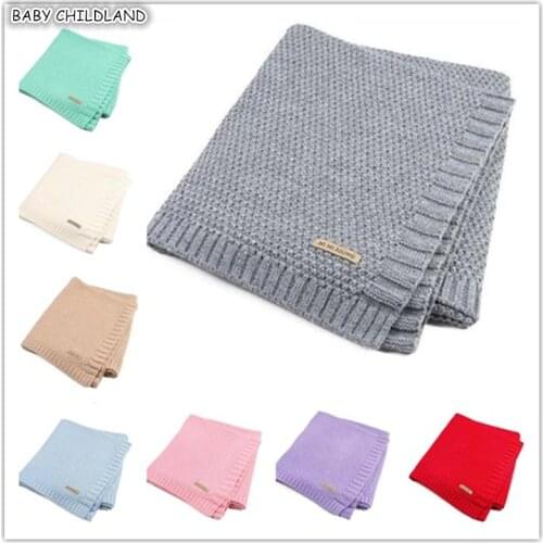 Baby Blanket Knitted Newborn Swaddle Wrap Blankets Super Soft Toddler Infant Bedding Quilt For Bed Sofa Basket Stroller Blankets