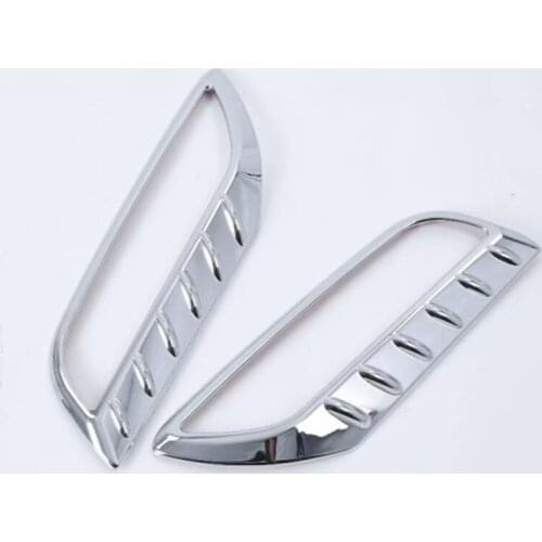 For Hyundai Cantus Creta ix25 2018 2019 Chrome Rear Bumper Reflector Fog Light Lamp Cover Trim Molding Garnish Frame Styling