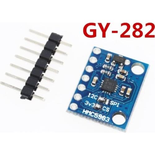 GY-282 HMC5983 Replace HMC5883L High-precision High-sensitivity Temperature Compensation Triaxial Compass IIC SPI Module
