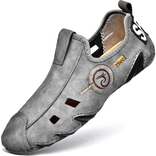 Summer Soft Outdoor Office Driving Leather Men Casual Shoes