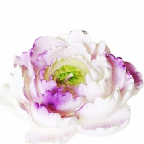 LXYY New Genuine Peony Flower Soap Moulds DIY 3D Soft Flower Silicone Mold Making Gypsum Scented Candle molds