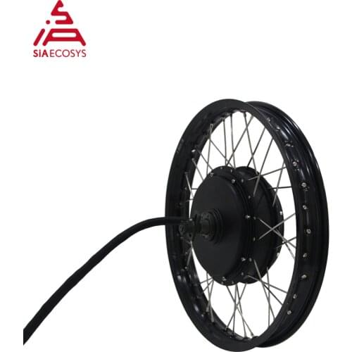 QS Motor 205 50H V3/V3I/V3TI Spoke Hub Motor with 17x1.6inch Rear Wheel High Power Bicycle Kit / E Bike Kit