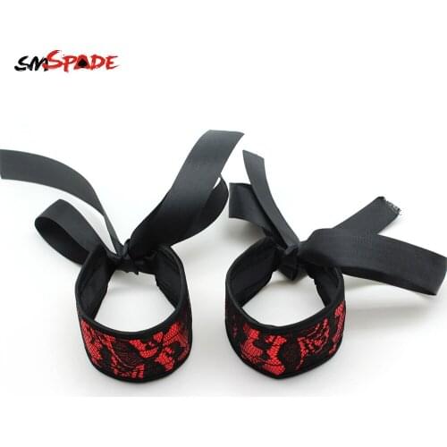 Smspade Sex Toys For Woman Romantic Lace Handcuffs bdsm Bondage Sex Cuffs Wrist Cuffs Adult Games Seks Shop Wrist Restraints