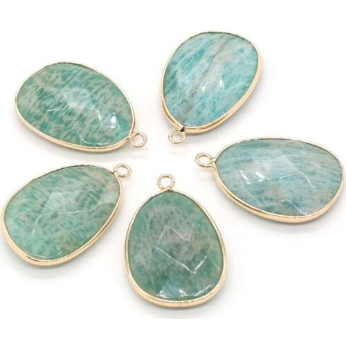 New Bamboo Leaf Agates Pendants Golden Plated Charms for Women Gift Jewelry DIY Necklace Bracelets Making 23x34mm