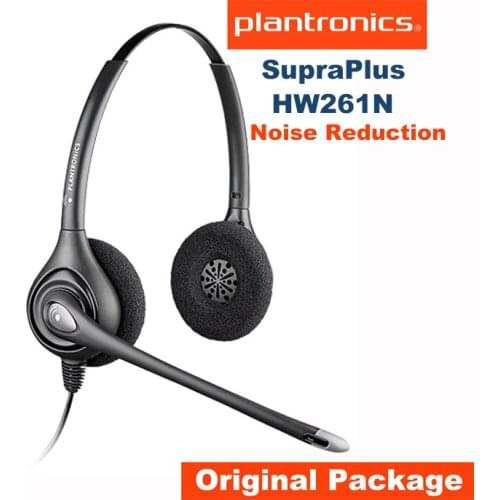 Original New P lantronics SUPRAPLUS HW261N Binaural Headset with Ultra Noise-Canceling Microphone For Quick Disconnect