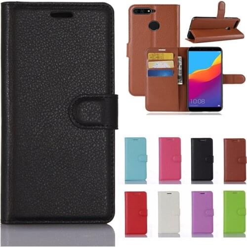 Luxury Leather Case For Huawei Honor 7A Pro Case Flip back Cover Phone Case For Huawei Honor 7 A Pro AUM-L29 Coque Fundas