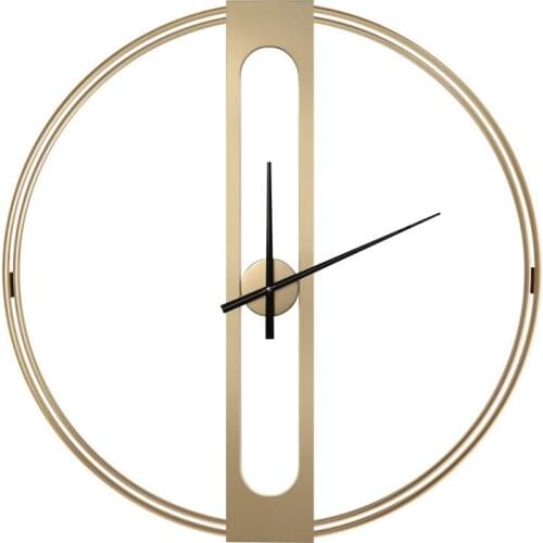 Nordic Large Wall Clock Gold Clocks Modern Design Silent Metal Wall Watch Creative Luxury Decoration Home Living Room Decor