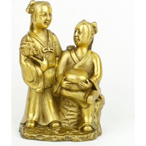 La apertura de cobre Feng Shui y adornos erxianos y ayuda a promover los sentimientos del matrimonio cambiar de opinión