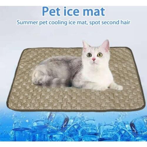 Pet Waterproof Summer Urine Isolation Mats Cold Carpet Cold Silk Moisture-proof Sofa Mats Tour Portable