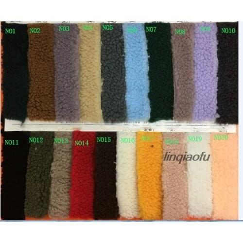High quality acrylic lamb cashmere Thickened small grain lambs Coat composite warm plush fabric160cm*90cm(one yard)/ pcs