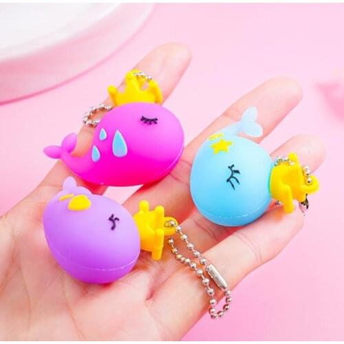 Funny llaveros para mujer cute pink crown whale Bells keychain kawaii car accessories key pendant portachiavi cartoon
