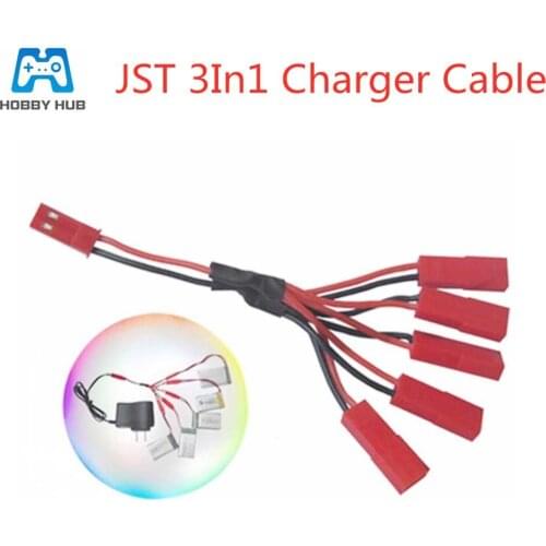 JST plug 5 in 1 Charger cable For MJXRC X400 X500 X800 Udi U815A U818A U819A for RC toy Lipo Battery Charging Cable