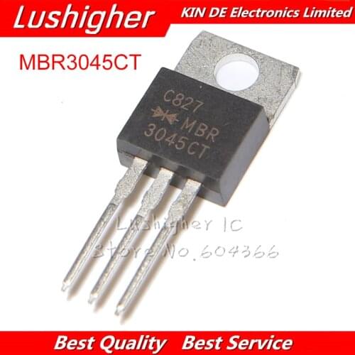 10pcs MBR3045CT TO-220 MBR3045 TO220 MBR3045C 30A45V Schottky Fast Recovery Diode