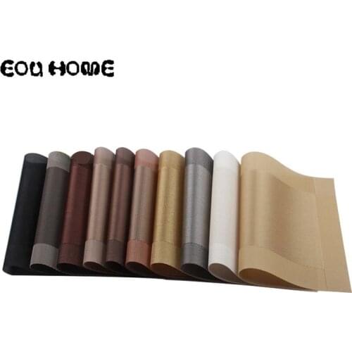 4 Pcs/Lot Tableware Mats Set Fashion Pvc Dining Mat Disc Pad Washable Durable Kitchen Outdoor Table Christmas Home Decoration