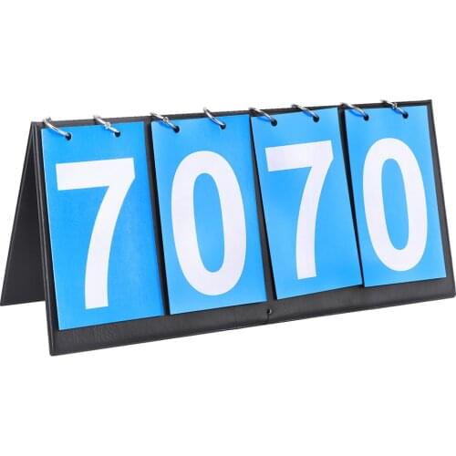 4 Digit Tabletop Scoreboard Sports Competition Score Keeper for Football Badminton Tennis Volleyball Basketball Match Scoreboard