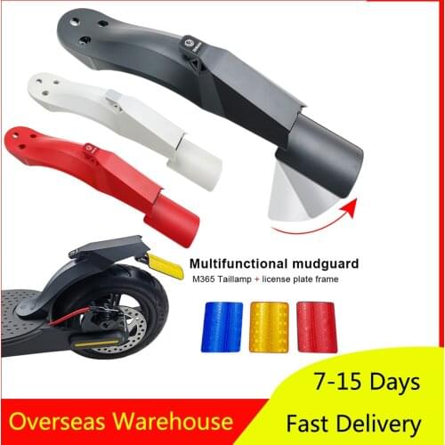 2021 NEW Electric Scooter Rear Fender M365 Mudguard with Tail Light Kit for Xiaomi M365/ Pro / Pro2 Electric Scooter Tail Fender