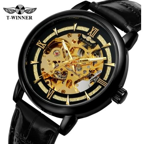 2019 Winner Top Brand Transparent 3d Gear Movement Mens Business Luxury Desing Mechanical Automatic Wrist Watches Skeleton Clock