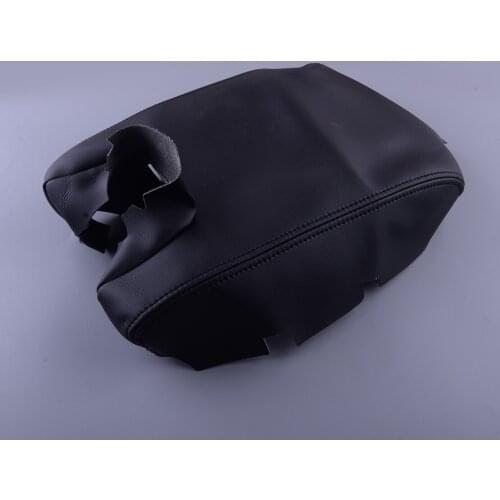 Car Interior Black Central Console Lid Armrest Cover Protector Microfiber PU Fit for Acura TL 2009 2010 2011 2012