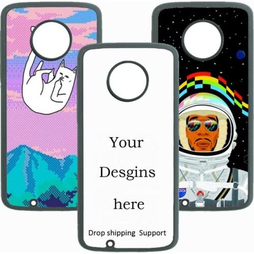 Print phone case custom mobile cover phone case printing for Motorola E5 Plus/E5 Play/G6/G6 Plus PC phone case dropshipping