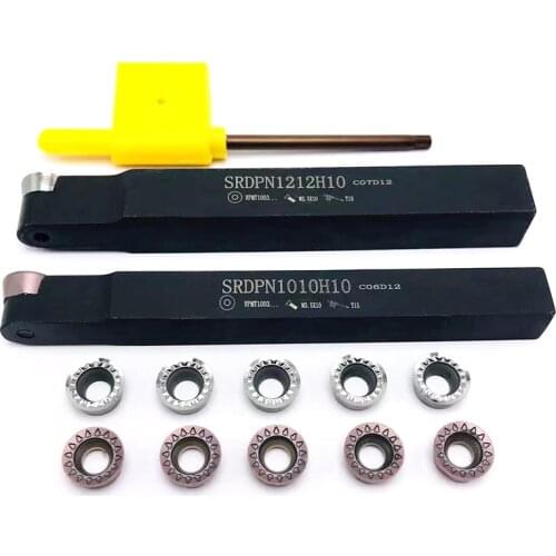 SRDPN SRDPN1010H10 SRDPN1212H10 turning tool holder boring bar CNC external tool holder RPMT10T3MO RPMW1003MO carbide inserts
