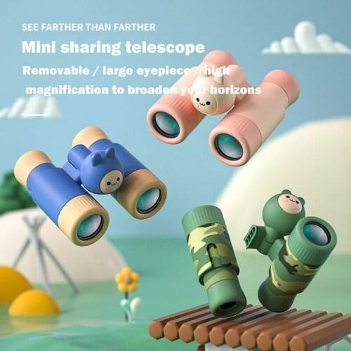 Children Sharing Telescope Removable Mini Single and Double Tube HD Focus Physics Outdoor Toy Kids Science Explore World Gift