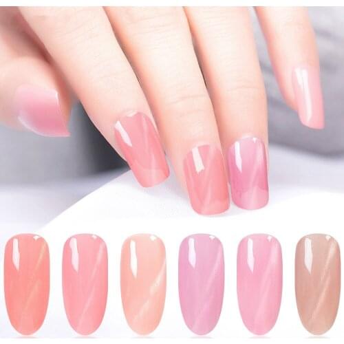 9.5ml Nail Gel Polish Cat Eye Nail Art UV Gel Nail Polish Pink Nude Series Led Nail Gel Varnish Semi Permanent Nail Lacquer