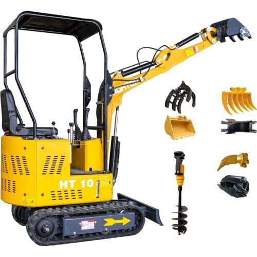 Micro 800kg 900kg 1000kg Mini Excavator Hydraulic Digger Machine for Garden