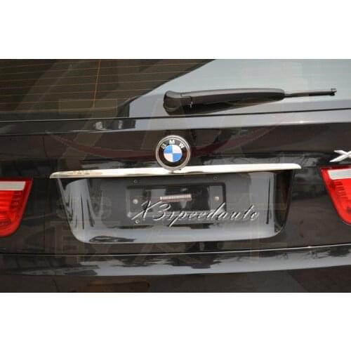 Chromed ABS Plastic Rear Trunk Lid Cover For BMW X5 2008-2013