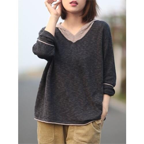 Женские вязаные пуловеры Johnature China At AliExpress