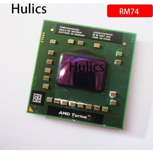 Hulics AMD Turion 64 X2 Mobile technology RM-74 RM 74 RM74 2.2 GHz Dual-Core Dual-Thread CPU Processor TMRM74DAM22GG Socket S1