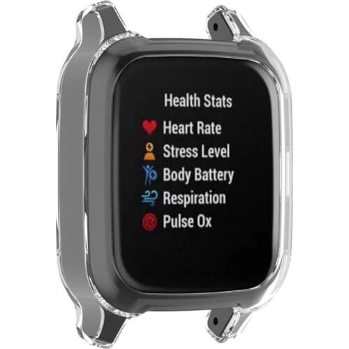 Soft TPU Protective Case Anti-scratch Watch Frame Skin Cover for Garmin Venu sq Smartwatch Accessories