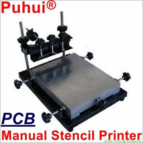Authorized PUHUI 600x420mm Size Solder Paste Printer Manual Stencil Printer Machine, Silk printing machine