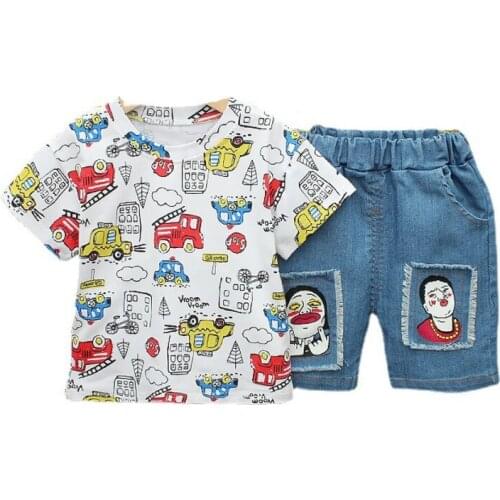 New Children Clothes Summer Baby Girls Clothing For Boys Sports T-Shirt Shorts 2Pcs/Sets Toddler Fashion Costume Kids Tracksuits