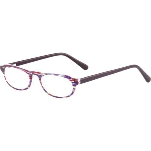 New trendy unisex eyeglasses cheap thin optics zebra colored reading glasses high quality acetate eyewear